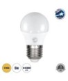 GLOBOSTAR® SPHERE 60023 Λάμπα E27 G45 LED 6W 564lm 260° AC 220-240V IP20 Θερμό Λευκό 2700K - Lumileds SMD Chip - Λευκό Γαλακτερό - Μ4.5 x Π4.5 x Υ7.8cm - 3 Χρόνια Εγγύηση